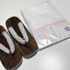 浴衣スリップ 浴衣用下駄 セット Fサイズのサムネイル