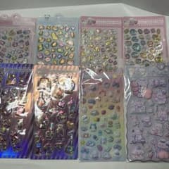 ぷっくりシール ステッカー 8枚セット まとめ売りのサムネイル