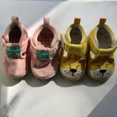 ベビーシューズ 2足セット 12.0cm いちご ライオンのサムネイル