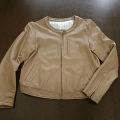 amelier 本革レザージャケット キャメル色のサムネイル