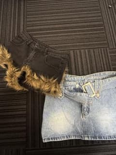 ファーショーパン＆ミニスカのサムネイル