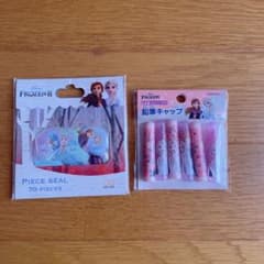 Frozen II 피스 씰 70 개와 연필 캡 5 개 세트 아나운서와 눈의 여왕