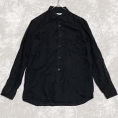 Thumbnail of UNIQLO ユニクロ リネン100%長袖シャツ S ブラック メンズ 春夏 麻