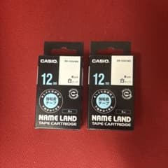 CASIO NAME LAND ネームランドテープ　 XR-12GCWE ⑦のサムネイル