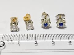 ストーンモチーフ ピアス 2種セットのサムネイル