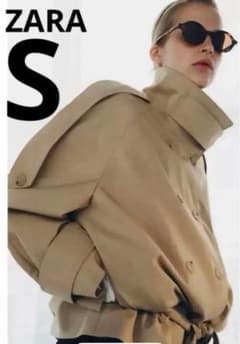 ZARA WOMAN COLLECTIONショート丈ハイネックトレンチコート S - メルカリ