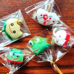 ちりめん細工 耳かき 未使用 5本組 カエル カッパ うさぎ 他 earpickのサムネイル