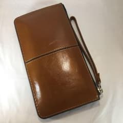 革 長財布 明るめのブラウンのサムネイル