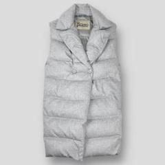 極美品 HERNO カシミア&シルク ノースリーブジャケット 42 ダウンベスト 極美品 HERNO カシミア&シルク ノースリーブジャケット 42