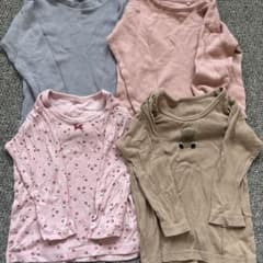 西松屋 長袖肌着 ９０サイズ 4点セットまとめ売りのサムネイル