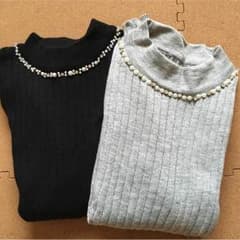 パール付きニットのサムネイル