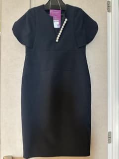 週末セール！美品♡YOKOCHAN パールペタルスリーブワンピース36 