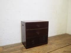 1188 Antique Small Chest of Drawers, Japanese Chest, Storage Shelf, Drawers, Case, Retro
