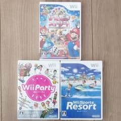 [3本セット]　いただきストリートWii　Wii パーティー　Wii リゾートのサムネイル
