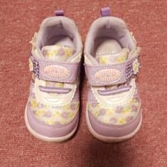 パープル花柄スニーカー  13.5のサムネイル