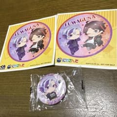 にじさんじ 不破湊 三枝明那 缶バッジ にじさんじ 三枝明那 不破湊 シール 缶バッジ セット くら寿司コラボ