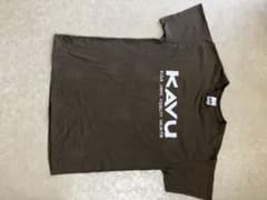 最終値下KAVU ブラウン Tシャツ ロゴ入り　メンズLのサムネイル
