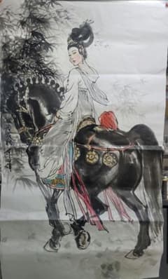 関羽立像 関公 関二爺 人物画 中国水墨画|mercariメルカリ官方指定廠商