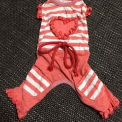 【送料込・美品】ドッグウェア ロンパース サイズSS 小型犬用 クークチュールのサムネイル