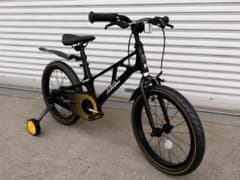 ランボルギーニ 子供用自転車 18インチ 補助輪付き ブラック×イエロー