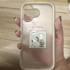 iPhone用ケース PEANUTS スヌーピー クリアのサムネイル