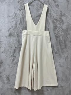 Ray BEAMS Flare Wide Jumpsuit All-in-One Ivory 1