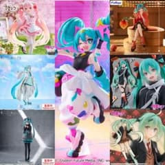 初音ミク プライズフィギュア まとめ売り 6点セット - メルカリ