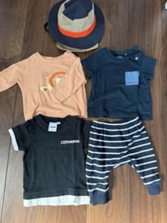 【70〜80サイズ】半袖Tシャツと帽子セットのサムネイル