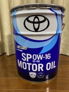 新品未開封】トヨタ純正 MOTOR OIL SP 0W-16 20L - メルカリ
