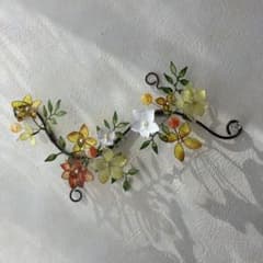 お花の壁飾り アメリカンフラワー ディップフラワー ワイヤークラフト