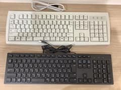 USB接続 有線キーボード 本体　2個セットのサムネイル