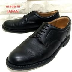 REGAL Walker シボ革 プレーントゥ ポストマン シューズ ブラック