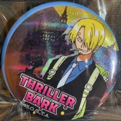 ワンピース onepiece スリラーバーク ホログラム缶バッジ サンジ