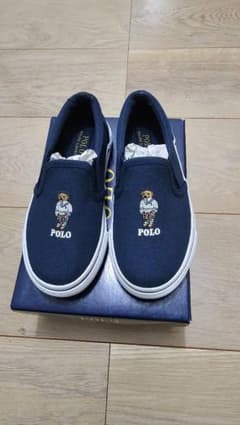 POLO RALPH LAUREN キッズ スリッポン ネイビーのサムネイル