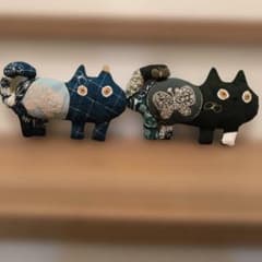 ペアの猫さん（青と緑）のサムネイル