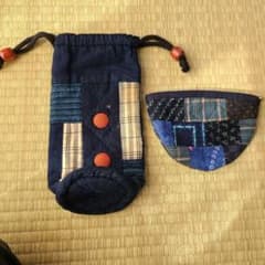 パッチワークペットボトルホルダー小物入れのサムネイル