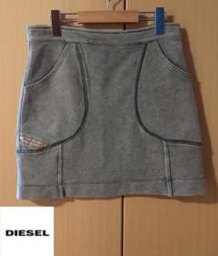 DIESEL ディーゼル スカート スウェット ジャージ 生地 ヴィンテージ加工のサムネイル
