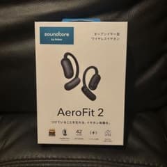 保証書付 Soundcore AeroFit2 Anker ブラック - メルカリ