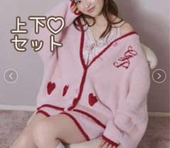 新品タグ付き】ジェラートピケ ラメフェザーカーディガン+ショート