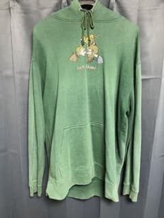 レフトアローン 刺繍パーカー 緑 XLサイズ ビッグシルエットのサムネイル