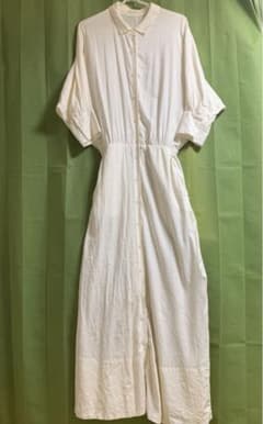 ロングワンピース　シャツワンピース　麻　リネンのサムネイル