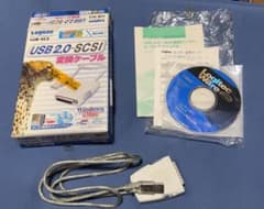 Logitec USB2.0-SCSI変換ケーブルLUB-SC2 箱，備品付きのサムネイル