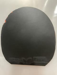 卓球ラバー　バタフライ　黒のサムネイル
