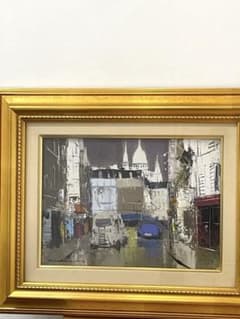 絵画 油絵 真作 若林茂佳 若林成佳 「ラマルティール街」 - メルカリ