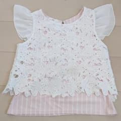 女の子 重ね着風トップス 140のサムネイル