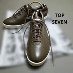 トップセブン　TOP SEVEN レザー　スニーカー　ブラウン　EUR38のサムネイル