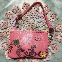 ココペリ❀お花 小物入れ&小銭入れ(ストラップ付き)のサムネイル