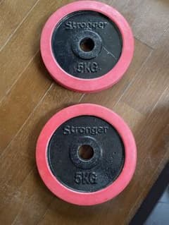 stronger プレート5kg✖️2枚　計10kg シャフト径φ28mmのサムネイル