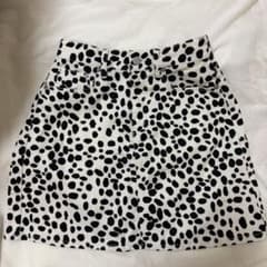 BROWNY STANDARD ミニスカート ダルメシアン柄 F 白 黒のサムネイル