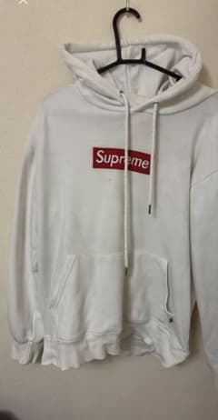 Supreme ボックスロゴ パーカー ホワイト Lのサムネイル